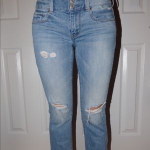 American eagle artist crop stretch jeans